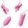 Pretty Love electric shock nipple clamps and vibrating egg pink