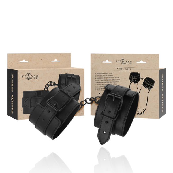 Intense ankle cuffs leather vegan