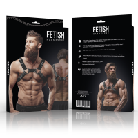 Fetish Submissive Attitude - Bulldog Chest Harness Adjustable Eco Leather Men OS