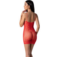 Passion bodystocking mini dress one size red