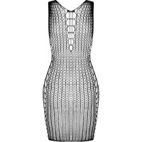 Passion bodystocking mini dress one size black