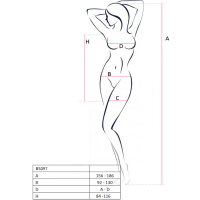 Passion bodystocking mini dress one size red