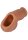 CalExotics Packer Gear Ultra Soft Silicone STP Brown 7,5 cm
