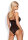 Crotchless Teddy Black S/M - L/XL