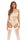 Bombshell Boudoir Strap Overlay Teddy White, S