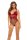 Bombshell Boudoir Peek A Boo Teddy Red, S
