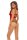 Bombshell Boudoir Peek A Boo Teddy Red, S