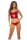 Bombshell Boudoir Strap Overlay 2 Pc Bra Set Red, S