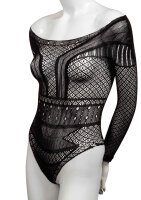 Shoulder Body Suit Black Onesize - Queensize
