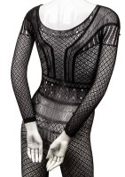 Lace Body Suit Black Onesize - Queensize