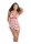 Lip Print Babydoll & Thong White Onesize - Queensize