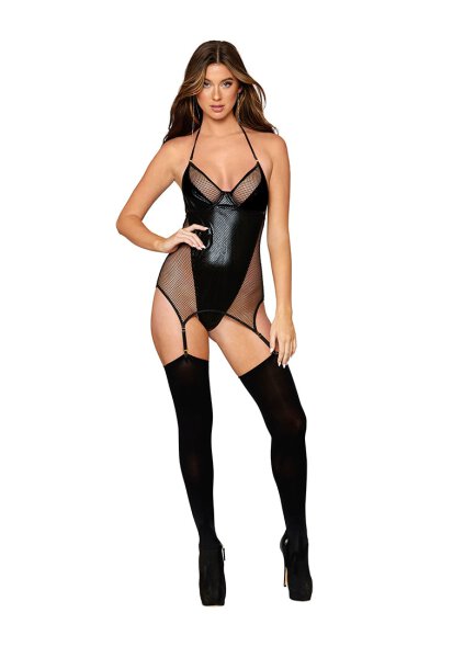 Garter Slip Teddy Diamond - One Size