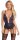 Cottelli LINGERIE - Body black/purple S
