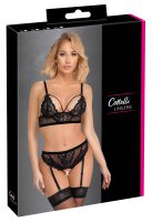 Cottelli LINGERIE - Bra & Thong black S