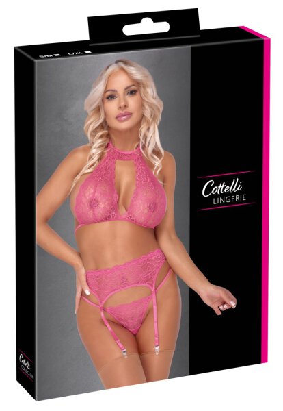 Cottelli LINGERIE - Bra Suspender Set S/M