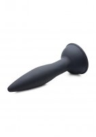 XR Brands Turbo Ass-Spinner Silikon Anal Plug mit Vibration und Fernbedienung schwarz