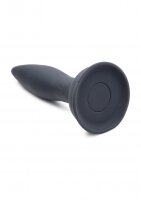 XR Brands Turbo Ass-Spinner Silikon Anal Plug mit Vibration und Fernbedienung schwarz