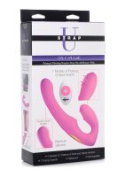 XR Brands U-Pulse Pulsating Vibro Strap-On pink