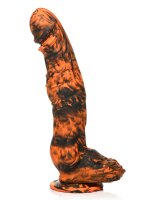 XR Brands Sabretooth Tiger Dildo orange black