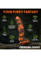 XR Brands Sabretooth Tiger Dildo orange black