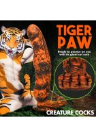 XR Brands Sabretooth Tiger Dildo orange black