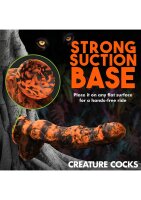 XR Brands Sabretooth Tiger Dildo orange black