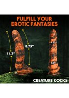 XR Brands Sabretooth Tiger Dildo orange black