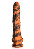 XR Brands Sabretooth Tiger Dildo orange black