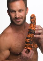 XR Brands Sabretooth Tiger Dildo orange black