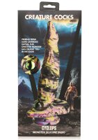 XR Brands Monster Dildo gelb lila schwarz