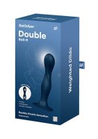 Satisfyer Double Ball-R - weighted dildo dark blue