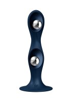 Satisfyer Double Ball-R - Weighted Dildo Dunkelblau