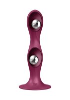 Double Ball-R - Weighted Dildo - Red