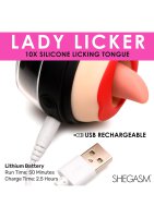 XR Brands Lady Licker Stimulator Zunge mit Vibration schwarz