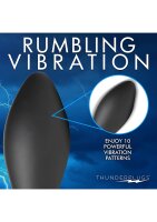Thunder Plugs Rim Slide Sliding Ring Silicone Butt Plug Black