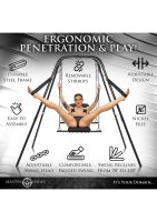 XR Brands Throne Adjustable Sex Swing with Stand