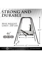 XR Brands Throne Adjustable Sex Swing with Stand
