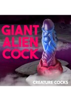 XR Brands Intruder Alien Silicone Dildo Purple