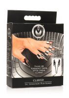 XR Brands claw rings 5 pieces silver