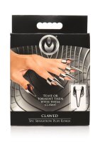 XR Brands Krallen Ringe 5 Stück Silber