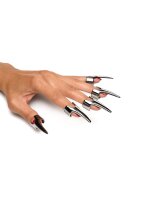 XR Brands Krallen Ringe 5 Stück Silber