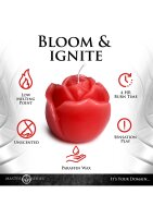 XR Brands Rose Drip Candle red