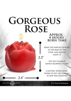 XR Brands Rose Drip Candle red