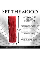 XR Brands thorn drip candle red