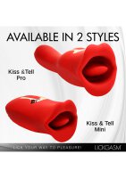 XR Brands Kiss and Tell Pro kiss vibrator red