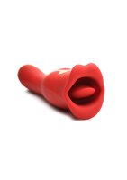 XR Brands Kiss and Tell Pro kiss vibrator red