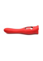 XR Brands Kiss and Tell Pro kiss vibrator red
