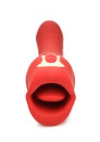 XR Brands Kiss and Tell Pro kiss vibrator red
