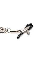 XR Brands double chain nipple clamps silver