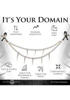 XR Brands double chain nipple clamps silver